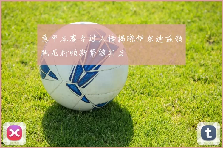 意甲本赛季过人榜揭晓伊尔迪兹领跑尼科帕斯紧随其后